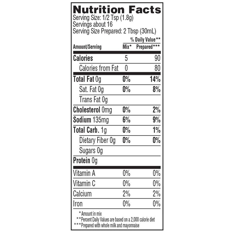 Hidden Valley Original Ranch Dips Mix, Gluten Free - 8