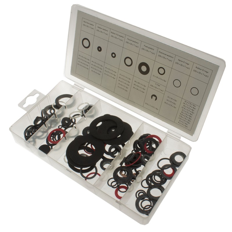 Toolzone 125Pc Tap Ring Washer Assortment