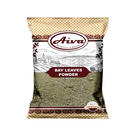 AIVA Bay Leaves Ground Powder ( Tej Patta Powder ) Spice - 200gm ( 7 Ounce ) All Natural | NON-GMO | Vegan | Indian Origin