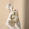 MILACOLATO 18K Gold Plated Bangle Cuff Bracelet for Women Teardrop
