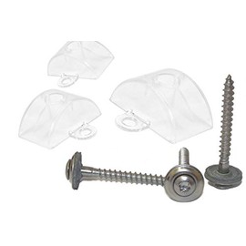 Spacer 76/18 for Sinus/Corrugated Sheet + Spengler Screws 4.5 x 45 mm Pack of 100 Stainless Steel A2