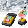KJD17 5 Pin Waterproof Push Button Electromagnetic Pressure Button Switch,