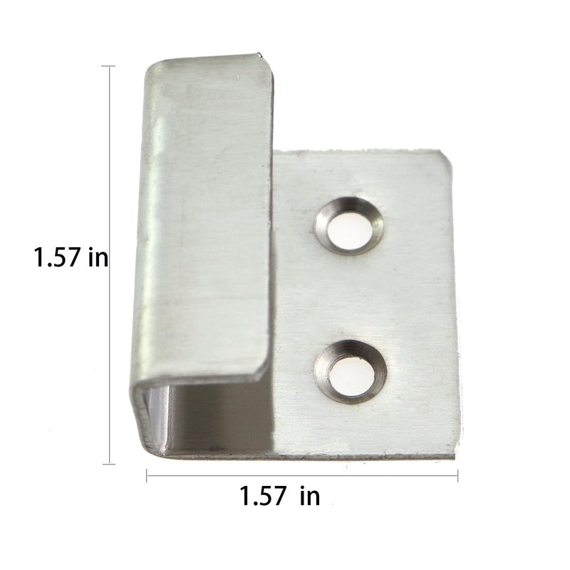 ZHYOHEN 6PCS Stainless Steel Wall Mounted Fastener Bracket Display Tile