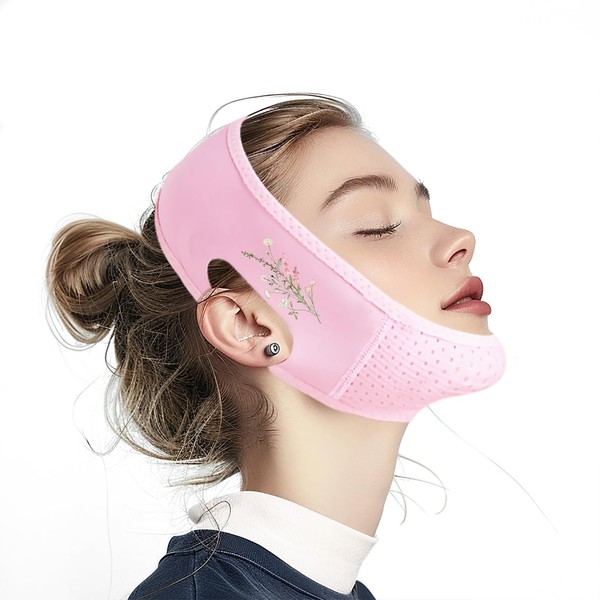 Yuibthr Chin Strap for Sleeping, Elegant Floral V Line Lifting