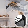 Wonderjune 6 Pcs Adjustable Locking Shelf Bracket 16 Inch Shelf
