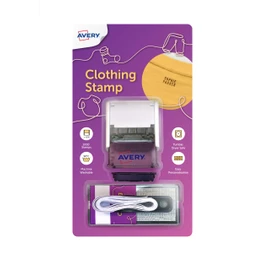 Avery Clothing Stamp, Stamp for Marking Clothes - Resistant, Customisable - 1000+ Markings Cstamp Suitable for Dark and Light Fabrics