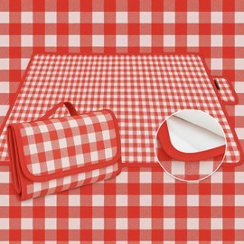 Crystal craft Leisure Sheet, Large, Picnic, 59.1 x 78.7 inches (150 x 200 cm), For 2 - 3 People, Red