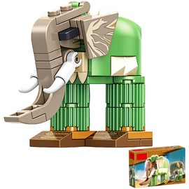 BAGUBDR Building Block Toy, Creativity Cactus Elephant Italian Brainrot Toys, Brainrot Toys Suitable for Seeking Fun and Enthusiasts of Building Block Toy