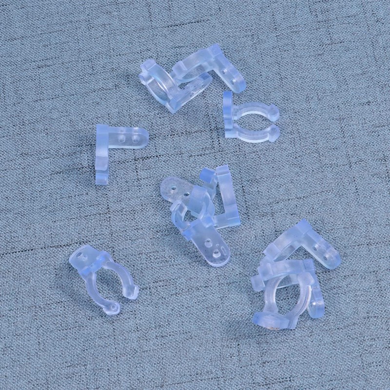 CIYODO 50pcs Pack PVC Led Rope Light Clips Holder Cord
