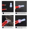 Nilight - 50036R Closed End Crimp Terminal 300 pcs 22-16/16-14/12-10