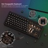 Rainy75 SK87 75% Keyboard QMK/VIA, Full Aluminum Wireless Gaming Keyboard