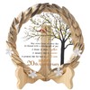 20th Anniversary Wedding Gifts Crystal Plate with Gold Leaf Wreath