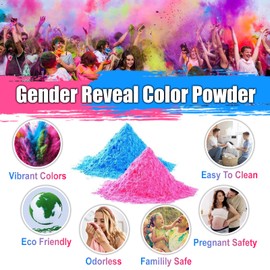 DOTUHAO Gender Reveal Color Powder - 1LB Pink Powder, Perfect for Boy or Girl, Color Toss, and Car Burnout, War Paint, Holi Festival - Perfect Gender Reveal Powders (1LB, Pink)