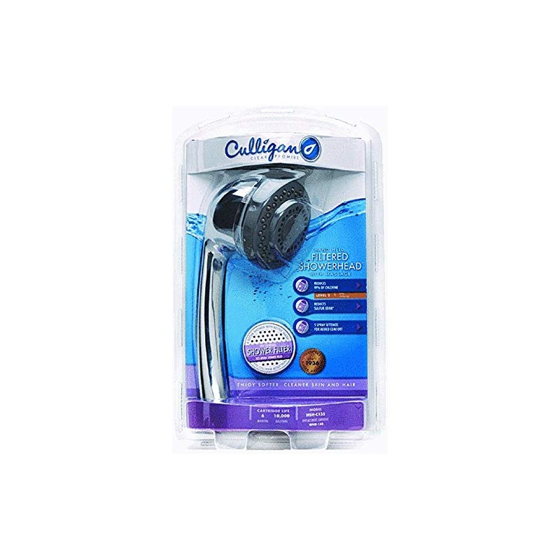 Culligan HSH-C135 Hand Held Water Filtered Showerhead, Chrome Finish