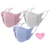 Ai Ai Store Ruffle Mask, Set of 3, For Adults,