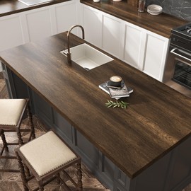 VEELIKE 354''x32'' Wide Dark Walnut Wood Contact Paper for Countertops Peel and Stick Waterproof Wood Wallpaper Removable Self Adhesive Woodgrain Contact Paper for Cabinets Table Kitchen Vinyl Wrap