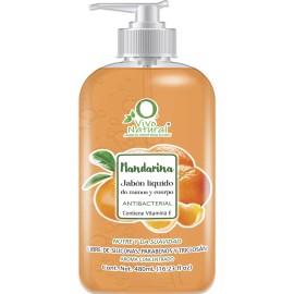 VIVONATURAL Jabón Líquido Para Manos Y Cuerpo Mandarina 480ml