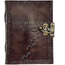 ALASKA EXPORTS - Leather Notebook Classic Spiral Bound Refillable Journal Sketchbook Gifts with Unlined Travel Journals for Writing for Girls and Boys (The Travel)