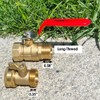 HQMPC Garden Hose Shut Off Valve Ball Valve 3/4" GHT