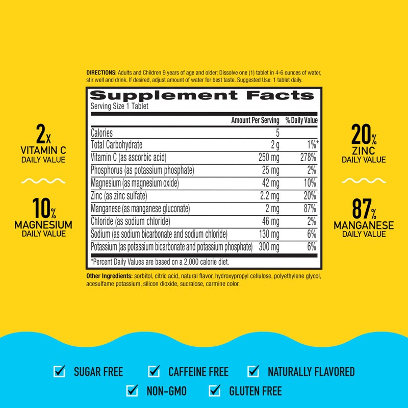 Airborne® Effervescent Tablets - Electrolyte Replenisher - Watermelon 72/10 ct.