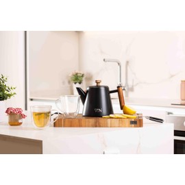 VDN Teapot with Strainer Insert - Teapot Thermal Double Walled - Teapot with Strainer Made of 304 Stainless Steel - Tea Pot 100% Drip Free - 902