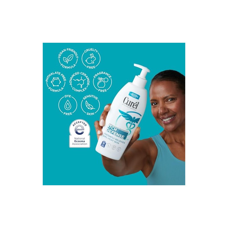 Curel Itch Defense Lotion, Fragrance Free, 20 Ounce