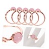 Healeved 1set Elegant Moonstone Rings for Women Promise Jewelry Present