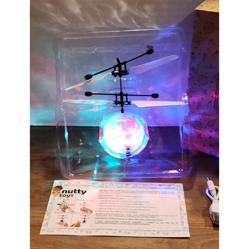 Nutty Toys Magic Flying Ball Remote Control Rechargeable Hover Ball