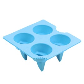 DOITOOL 1pc Shark Fin Ice Grid Ice Mold Creative Novel Ice Making Mold for Home (Blue)