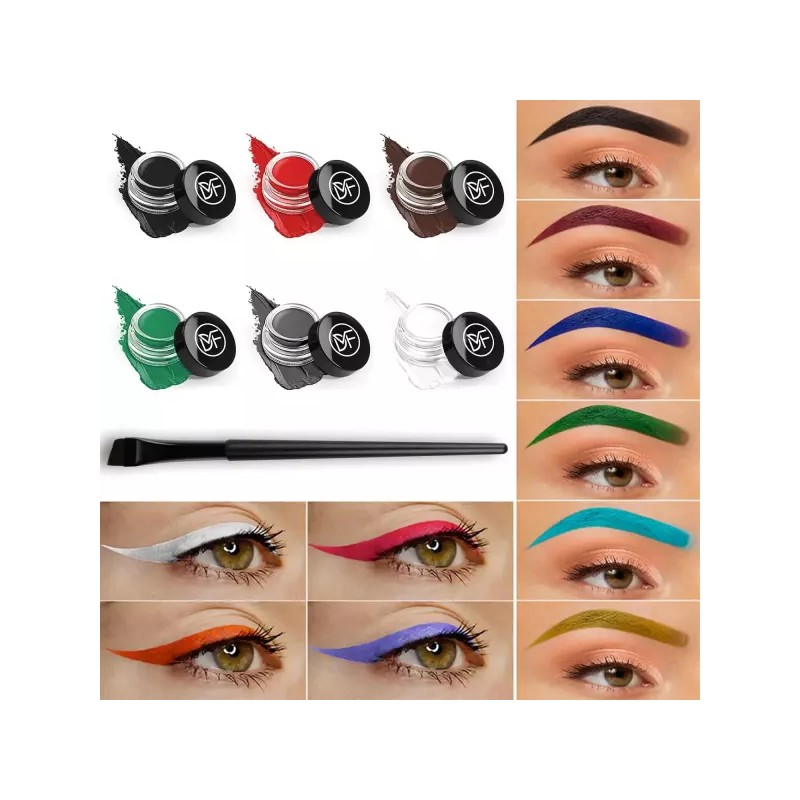 DuralineMakeupFixer 듀랄린 메이크업 픽서 라이너 젤 세트 5.51인치 롱 브러시