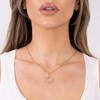 Barzel 18K Gold Plated Crystal Star of David Charm Necklace