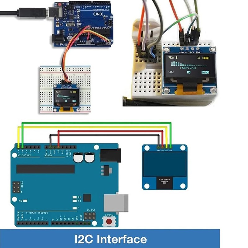 1.54 Inch OLED Display Module SSD1306 I2C IIC SPI Serial