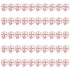 50Pcs Leaf Paper Clips 4 Leaf Clover Design Strong Metal