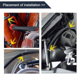 X AUTOHAUX 6pcs 22mm 0.87 Inch R-Shape Automotive Marine Clamps, Black, Zinc Plated Steel, Rubber Cushioned, Insulated, for Tube Pipe Wire Installation