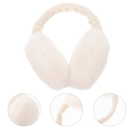 Healifty Winter Ear Muffs Unisex Earwarmer Outdoor Earmuffs for Sports Personal Care 1PC (White)