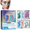 Bluemega Mascarillas para Ojos, 12 Unidades, Parches de Colágeno Marino