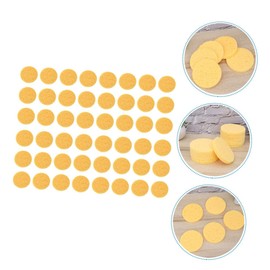 Baluue 50pcs Facial Makeup Sponge Exfoliating Cleansing Sponges for Makeup Removal and Skin Care Reusable Face Powder for Daily Use and Travel