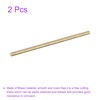 DMiotech 2Pack 5mm x 250mm, Brass Solid Round Rod, Brass