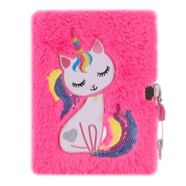 SuperStyle Journal Diary, Gift for 6 7 8 Years Old Girls, Cat Notebook with Lock Secret Diary Writing Journal Birthday Gift for Kids