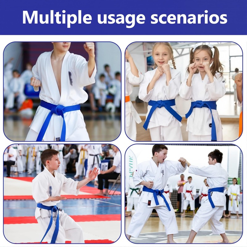 HQRKOTM 240cm Karate gürtel taekwondo gürtel,Karate für Kinder Erwachsene