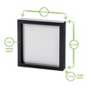 Nicola Spring Picture Box Frame - Black - 8x8" (20x20cm)