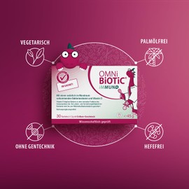OMNi BiOTiC iMMUND in Sachet | Powder | 30 Sachets of 1.5 g | 1 Bacterial Strain | With Vitamin D | Vegetarian | Gluten Free | For Daily Use