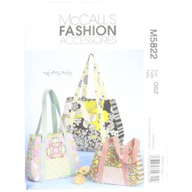 McCall's Patterns M5822 Tote Bag in 3 Sizes, One Size Only