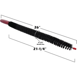 Vanitek 26-Inch Long Flexible Dryer Vent Cleaner & Refrigerator Condenser Coil Brush Auger Lint Remover