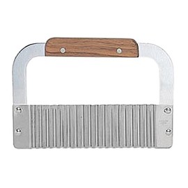 New 7-Inch Wide Commercial Crinkle Cutter, Garnish Cutter, Potato Vegetable Cutter Cutting Tool, Stainless Steel, Set of 6