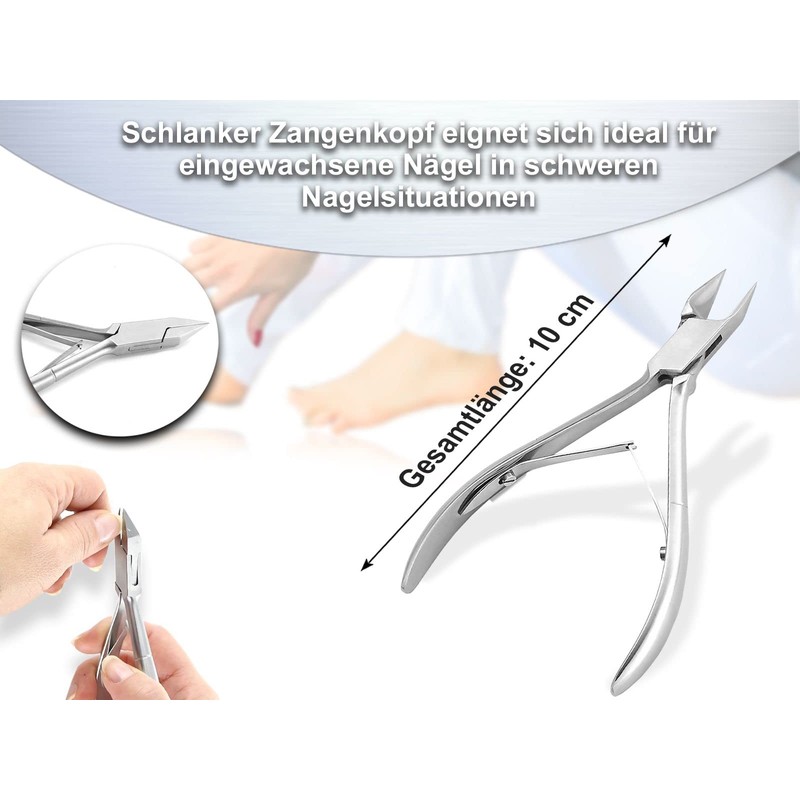 Nagelzange Eckenzange - Rostfreies Edelstahl - 10 cm