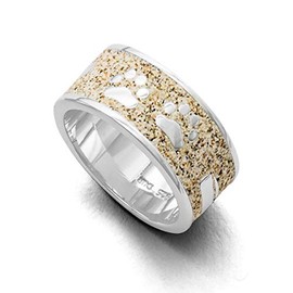 DUR Lucky Dog Women's Ring 925 Silver Size 54 (17.2) R4664.54, 54 (17.2), Sterling Silver Beach Sand