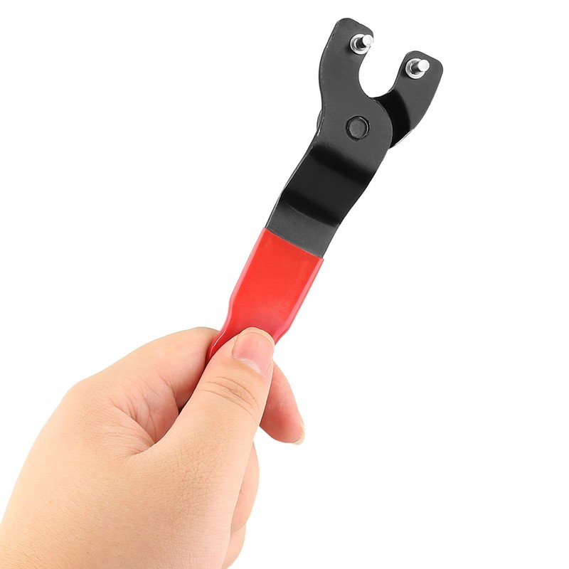 Bokwin Grinder Wrench Universal Adjustable Pin Wrench Red Lock-nut Wrench