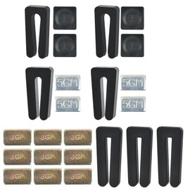 BUYGOO 24Pcs Ceiling Fan Blade Balancing Kit, Fan Balancing Kits Including 7Pcs Plastic Fan Balancing Clip and 17Pcs Weights Metal Self-Adhesive 3GM 5GM 5G Weight