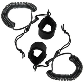 Miayaya 1 Pair 10 FT Surfing Leg Rope SUP Elastic Traction Leash Leg Rope for Stand Up Paddleboard, Longboard, Shortboard Surfing Ankle Accessories